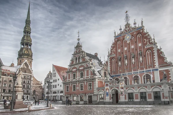 Riga La casa dei punti neri — Foto Stock