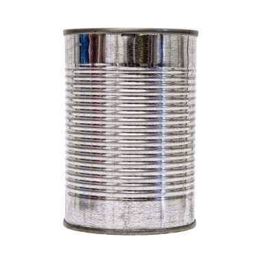 Isolated Tin Can front clipart