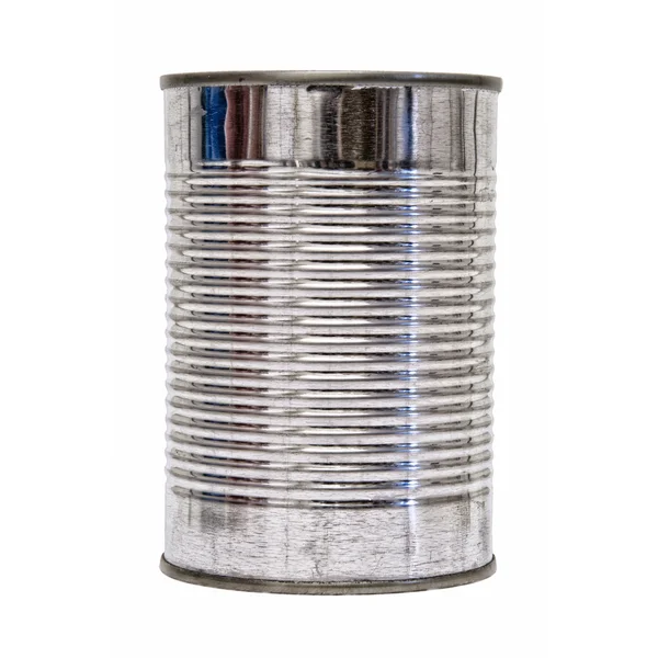 Isolated Tin Can front — Stock Photo, Image