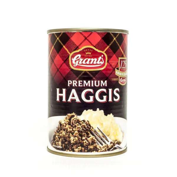 グラントのプレミアム缶詰ハギス — ストック写真