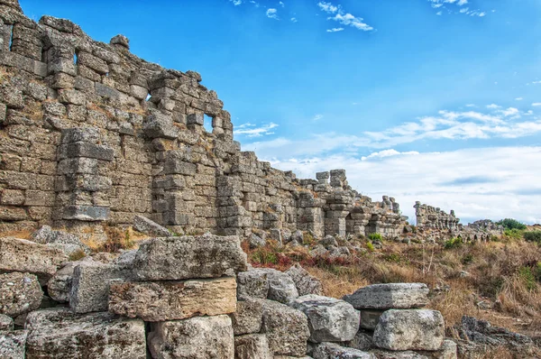 Seite alte Stadtmauer 01 — Stockfoto