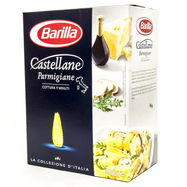 Barilla pasta castellane vinklad — Stockfoto