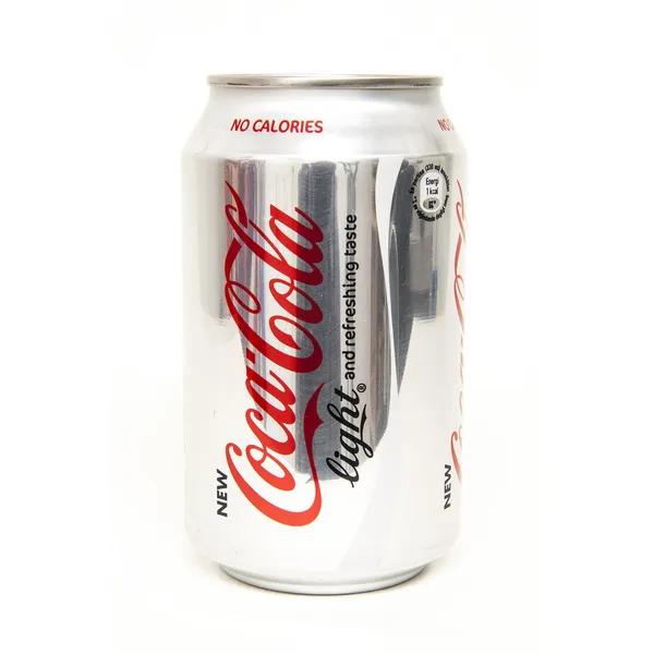 Coke cola light 0, 33l can — Stok fotoğraf