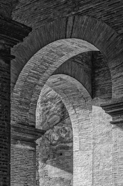 Abstract Arches Colosseum Mono — Stock Photo, Image