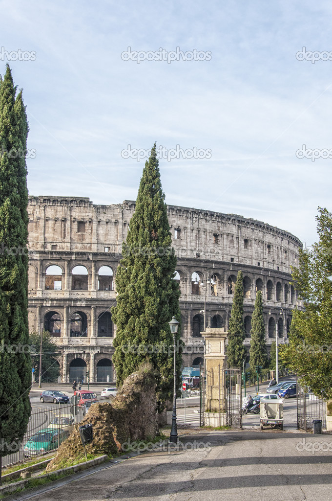 Rome Colosseum from Domus Aurea