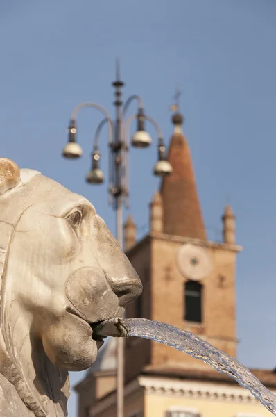 Piazza del Popolo Lion Head — Stock Photo, Image