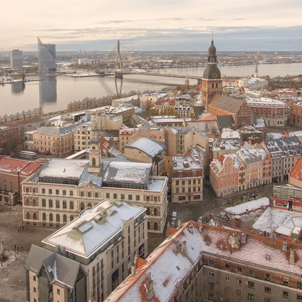 Riga Panorama del casco antiguo Catedral — Foto de Stock