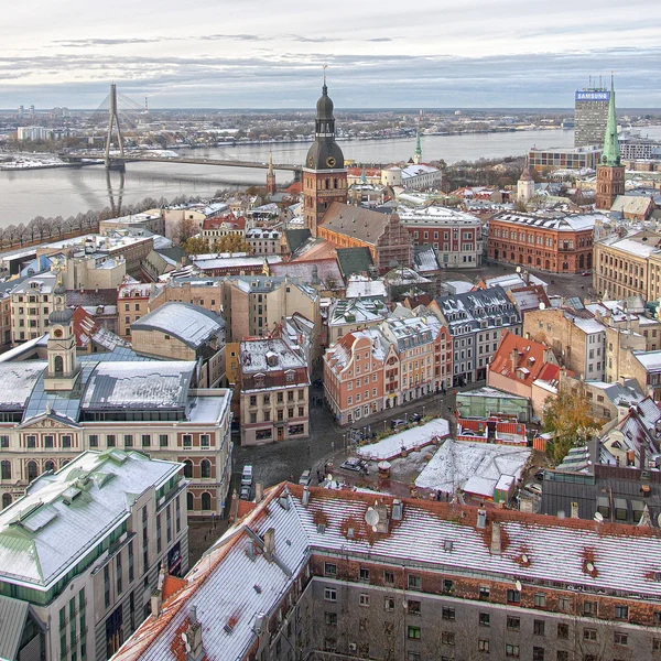 Eski kasaba Nehri Panoraması Riga — Stok fotoğraf