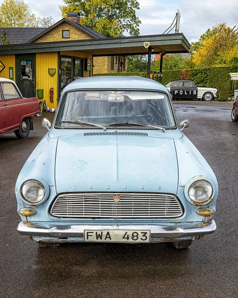 Harlosa Sweden Οκτωβρίου 2021 Κλασικό Αυτοκίνητο Ford Taunus Στο Μουσείο — Φωτογραφία Αρχείου