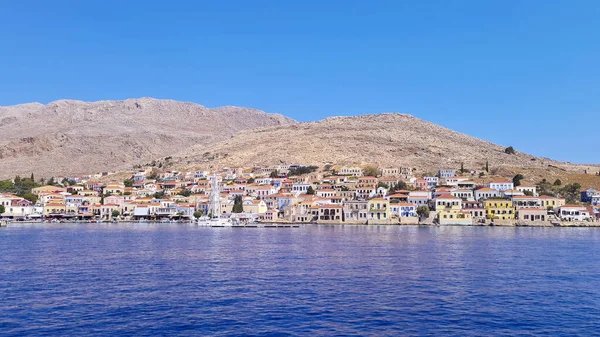 Halki Greece Temmuz 2021 Halki Bir Yunan Adasıdır Dodecanese Ada — Stok fotoğraf