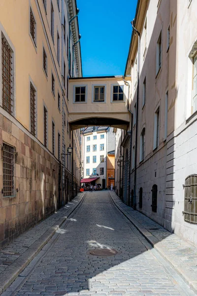 Stockholm Sweden July 2022 Gamla Stan Area City — Zdjęcie stockowe