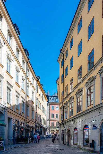 Stockholm Σουηδια Ιουλίου 2022 Περιοχή Του Γκάμλα Σταν Της Πόλης — Φωτογραφία Αρχείου