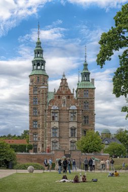 COPENHAGEN, DENMARK - SEPTEMBER 03, 2022: Rosenborg Castle is a renaissance castle located in Copenhagen, Denmark.