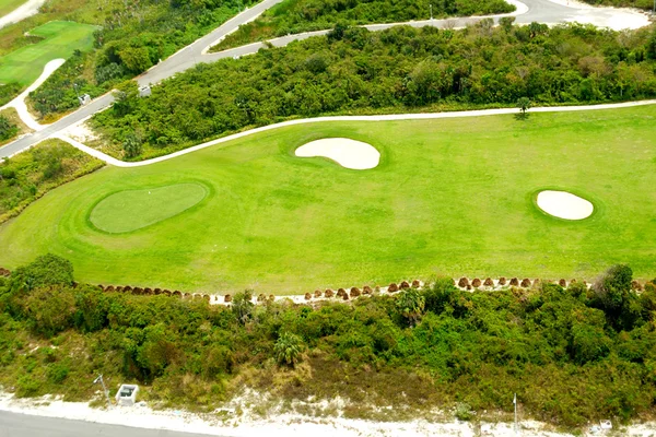 Golfplatz von oben — Stockfoto