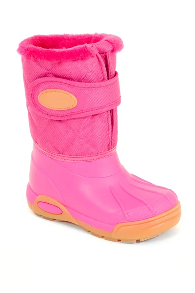 Bota de invierno rosa — Foto de Stock