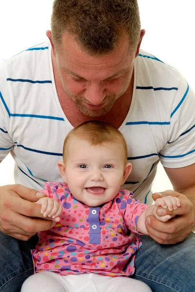 Heureux enfant et père — Photo