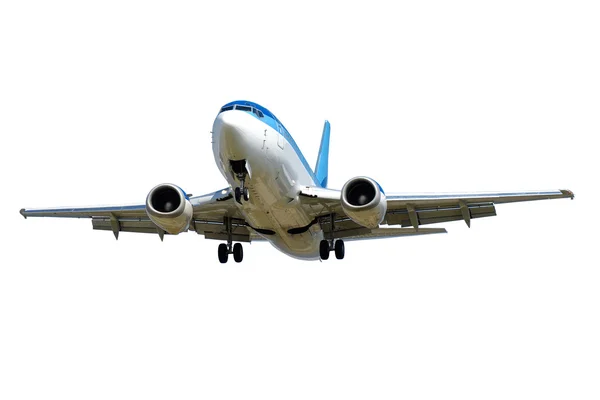 Flugzeug isoliert auf weißem Hintergrund — Stockfoto