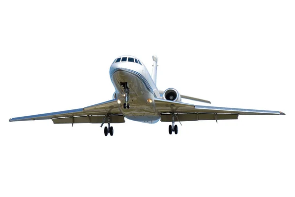 Jet Privato Isolato Uno Sfondo Bianco Pulito — Foto Stock