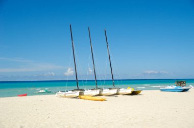 Tropik sahil tekneleri Varadero Küba