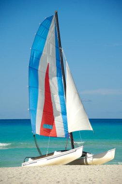 Varadero Küba 'da egzotik bir tekne.