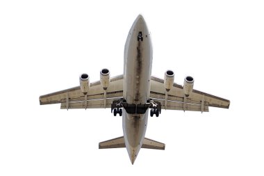 temiz beyaz bir arka plan üzerinde izole privat jet uçak