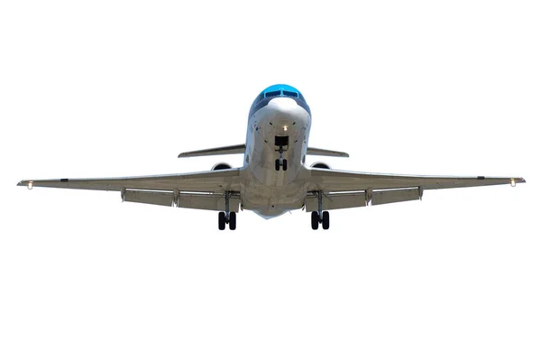 Avião Isolado Fundo Branco Limpo — Fotografia de Stock