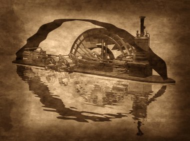 grungy steampunk tekne