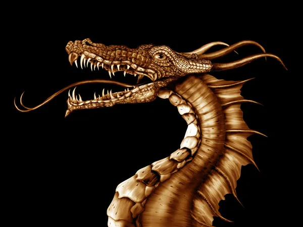 Golden dragon — Stockfoto