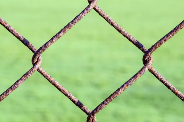 Rusty Chain Link Fence — Stock Photo, Image