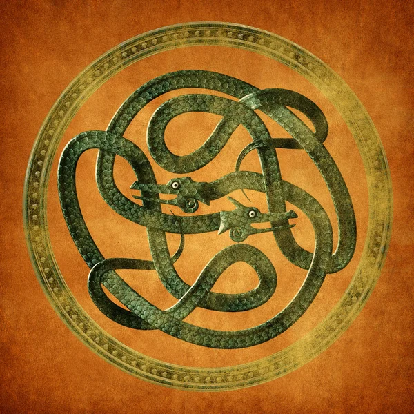 Serpent noeud celtique — Photo