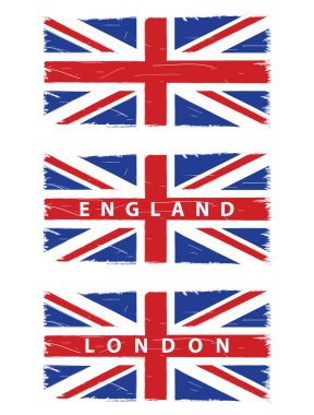 Grunge union jack bayrakları