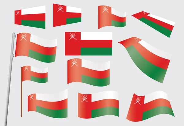 Σημαία του Ομάν — Διανυσματικό Αρχείο