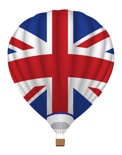 Ballon avec drapeau du Royaume-Uni — Image vectorielle