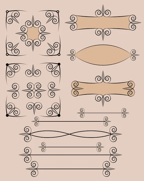 Elementos de diseño tipográfico retro — Vector de stock