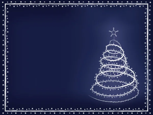 Fondo azul de Navidad — Vector de stock