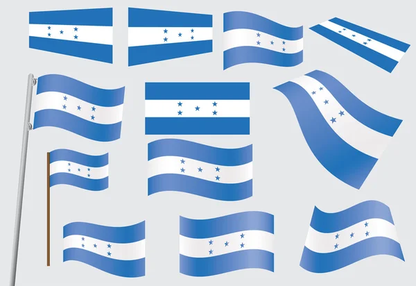 Vlag van Honduras — Stockvector