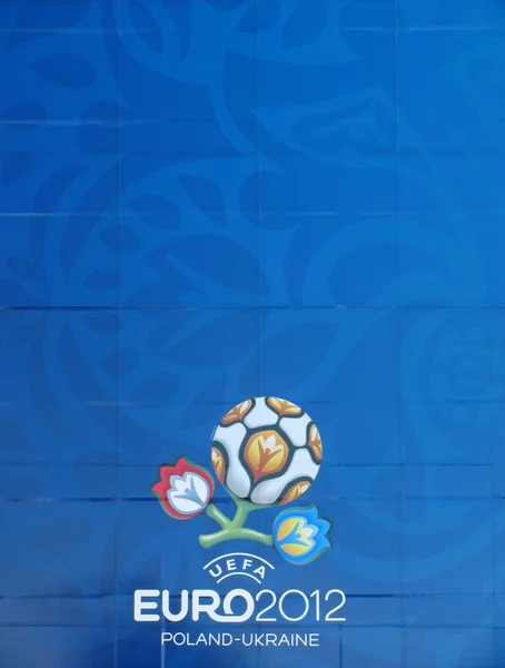 Euro 2012 cartaz — Fotografia de Stock