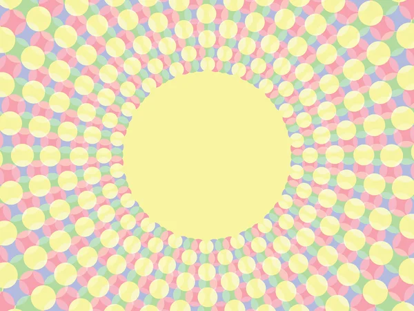 Achtergrond gemaakt van kleur cirkels — Stockvector