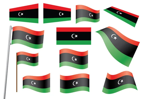 Bandera de Libya — Archivo Imágenes Vectoriales