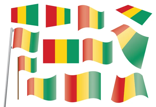 Bandeira da Guiné — Vetor de Stock