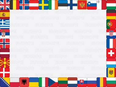 Avrupa ülkelerinde bayrak simgeleri çerçeve