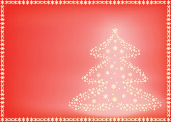 Árbol de Navidad brillante — Vector de stock