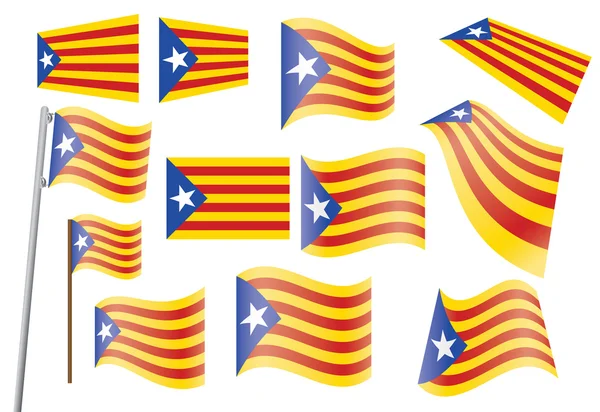 Bandera de Cataluña — Archivo Imágenes Vectoriales