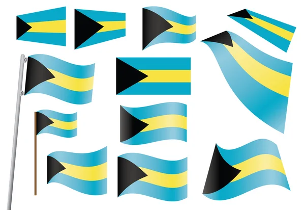 A Bahama-szigetek zászlaja — Stock Vector