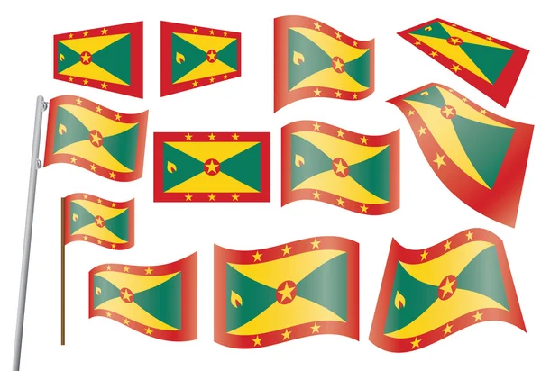 Flagge von Grenada — Stockvektor