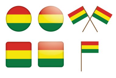 Bolivya'nın bayraklı rozetler