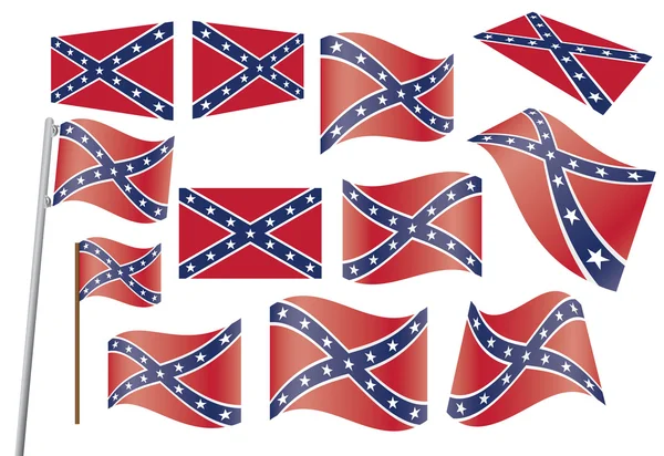 Confederate flag — Stock Vector