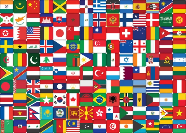 World flags background — Stock Photo, Image