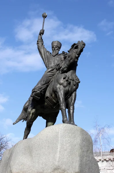 Hetman sahaidachnyi 的纪念碑 — 图库照片