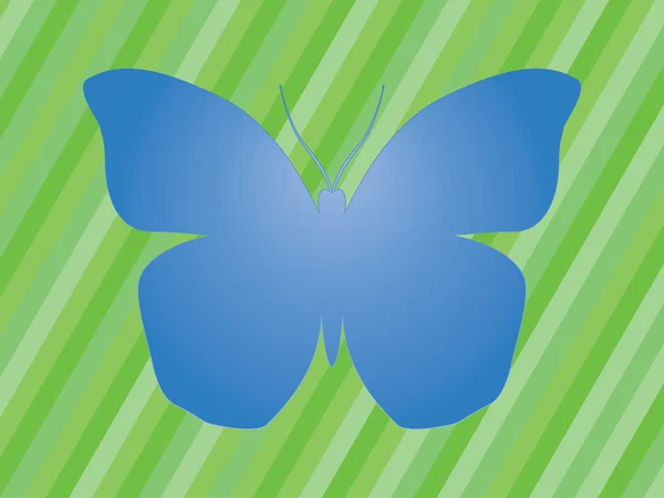 Blue butterfly — Stock Vector